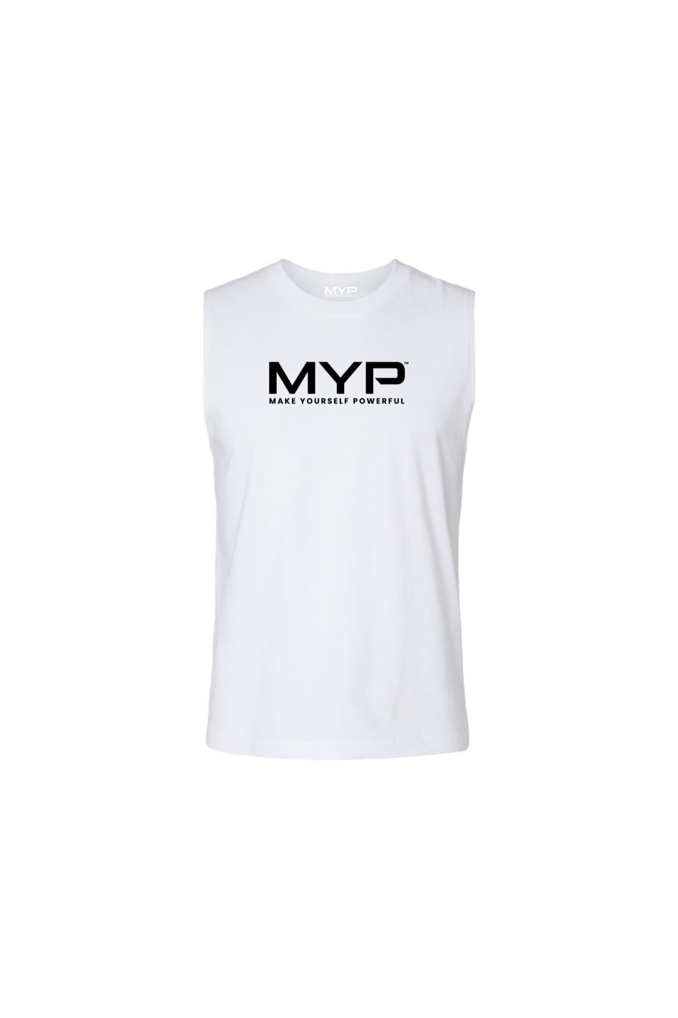 White Sleeveless Shirt