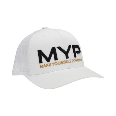 Casquette de camionneur MYP (Blanc / Édition Or)