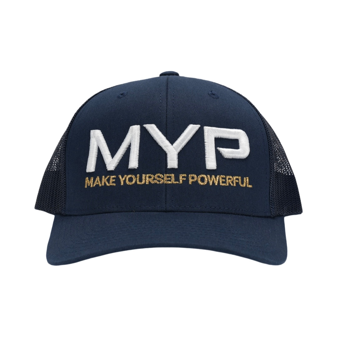 Casquette de camionneur MYP (Bleu / Édition Or)