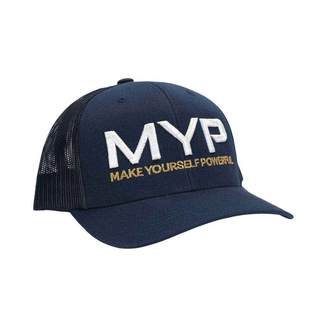 Casquette de camionneur MYP (Bleu / Édition Or)