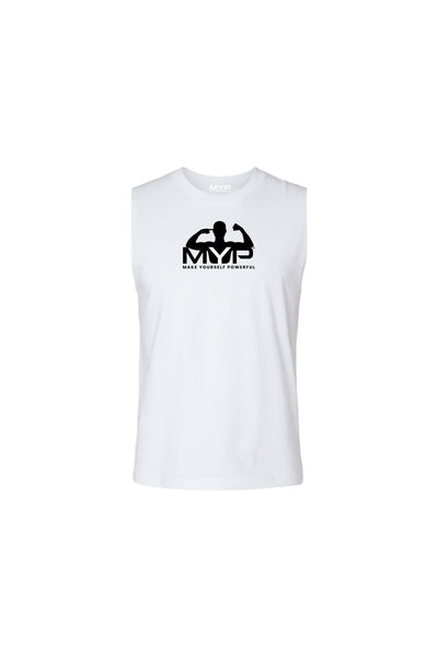 White Sleeveless Shirt
